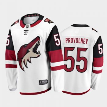 Arizona Coyotes #55 Vladislav Provolnev Away White 2021-22 Player Jersey