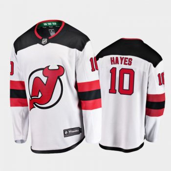 Devils Jimmy Hayes #10 Honor Broadway White Away Jersey