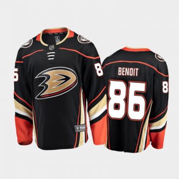 Men's Anaheim Ducks Simon Benoit #86 Home Black 2021 Jersey