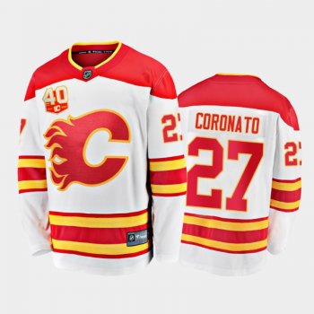 Men Calgary Flames Matthew Coronato #27 Home Red 2021 NHL Draft Jersey