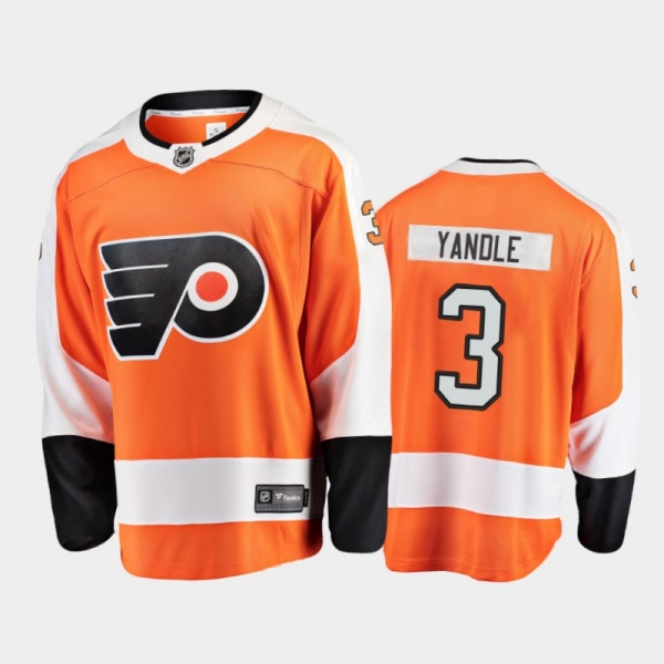 Philadelphia Flyers #3 Keith Yandle Home Orange 2021 Player Jersey