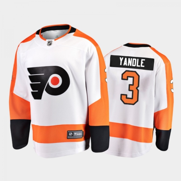 Philadelphia Flyers #3 Keith Yandle Away White 2021 Player Jersey