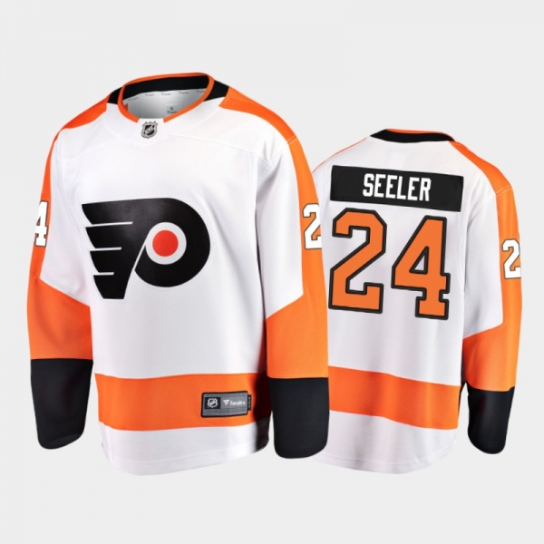 Flyers Nick Seeler #24 Away 2021-22 White Player Jersey