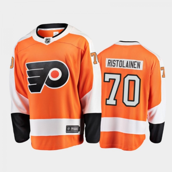 Philadelphia Flyers #70 Rasmus Ristolainen Home Orange 2021 Player Jersey