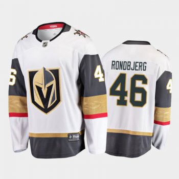 Vegas Golden Knights #46 Jonas Rondbjerg Away White 2021-22 Player Jersey