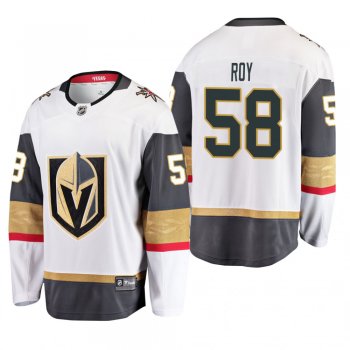 Vegas Golden Knights Nicolas Roy #58 Breakaway Player Away White Jersey