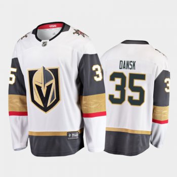 Vegas Golden Knights Oscar Dansk #35 Away White Breakaway Player Jersey