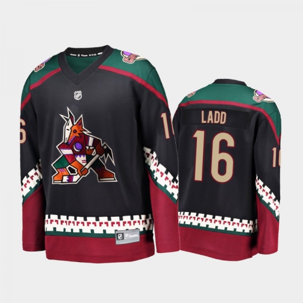 Arizona Coyotes #16 Andrew Ladd Throwback Kachina Black 2021-22 Home Jersey