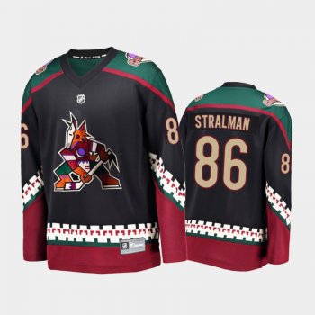 Arizona Coyotes #86 Anton Stralman Throwback Kachina Black 2021-22 Home Jersey