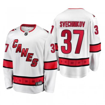 Carolina Hurricanes Andrei Svechnikov #37 Away White 2019-20 Breakaway Player Jersey