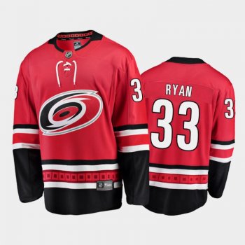 Men's Carolina Hurricanes Joakim Ryan #33 Home Red 2021 Jersey