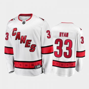 Men's Carolina Hurricanes Joakim Ryan #33 Away White 2021 Jersey