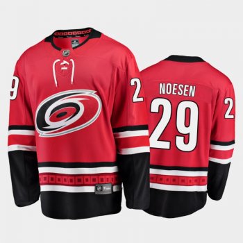 Hurricanes Stefan Noesen #29 Home 2021 Red Player Jersey