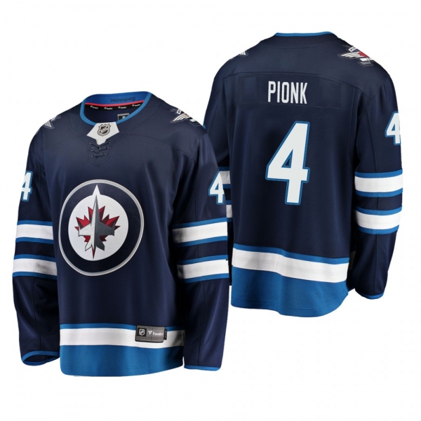 Winnipeg Jets Neal Pionk #4 Home Breakaway Player Navy Jersey