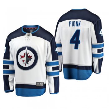 Winnipeg Jets Neal Pionk #4 Away Breakaway Player White Jersey