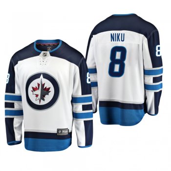 Winnipeg Jets Sami Niku #8 Away Breakaway Player White Jersey