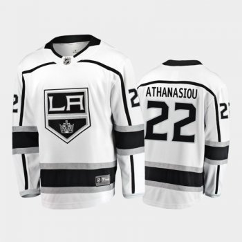 Men's Los Angeles Kings Andreas Athanasiou #22 Away White 2020-21 Breakaway Player Jersey