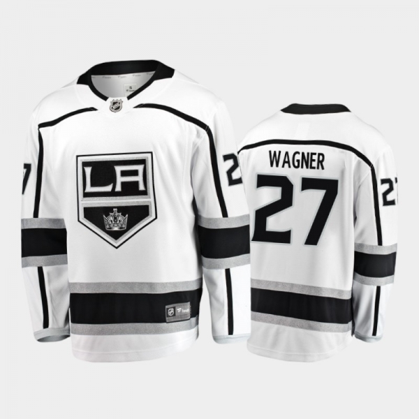 Men's Los Angeles Kings Austin Wagner #27 Away White 2020-21 Breakaway Player Jersey