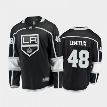 Men's Los Angeles Kings Brendan Lemieux #48 Home Black 2021 Breakaway Jersey