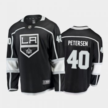 Men's Los Angeles Kings Calvin Petersen #40 Home Black 2020-21 Breakaway Player Jersey