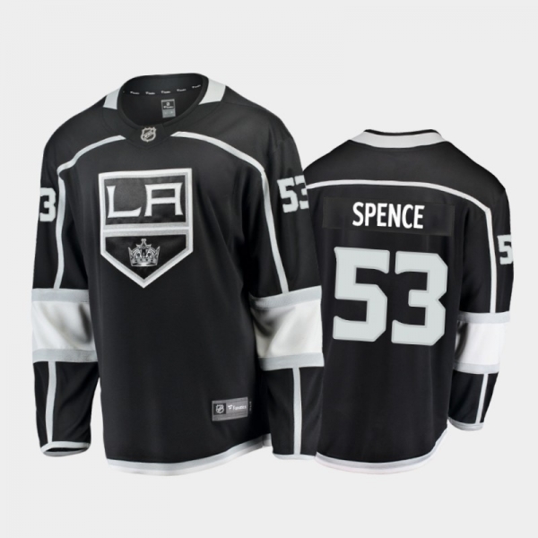 Los Angeles Kings Jordan Spence #53 Home Black Breakaway Player Jersey