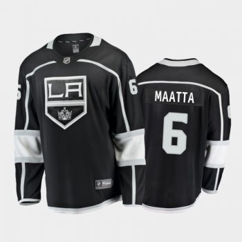 Men's Los Angeles Kings Olli Maatta #6 Home Black 2020-21 Breakaway Player Jersey