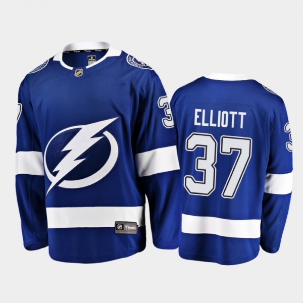 Lightning Brian Elliott #37 Home 2021 Blue Player Jersey