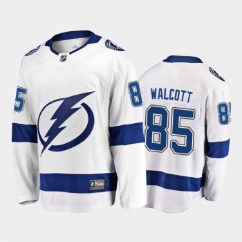 Men's Tampa Bay Lightning Daniel Walcott #85 Away White 2021 Jersey