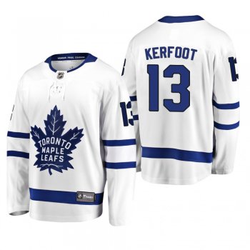 Toronto Maple Leafs Alexander Kerfoot #13 Away Breakaway Player White Jersey