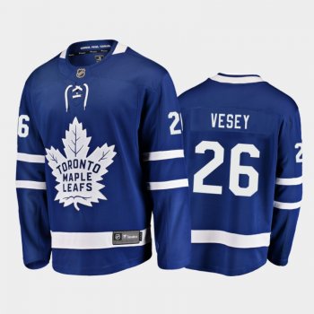 Toronto Maple Leafs Jimmy Vesey #26 Home Blue 2020-21 Breakaway Player Jersey