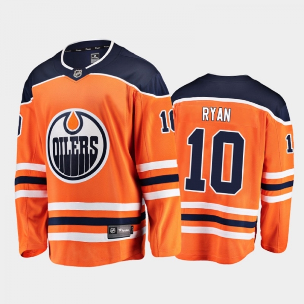 Edmonton Oilers #10 Derek Ryan Home Orange 2021 Player Jersey