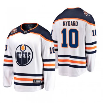 Edmonton Oilers Joakim Nygard #10 Away Breakaway Player White Jersey