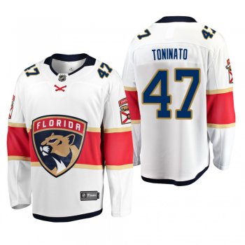 Florida Panthers Dominic Toninato #47 Breakaway Player Away White Jersey