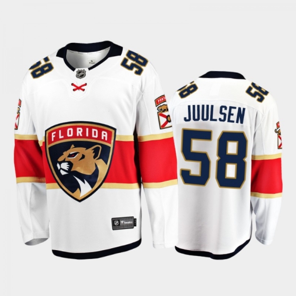 Panthers Noah Juulsen #58 Away 2021-22 White Player Jersey