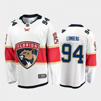 Florida Panthers Ryan Lomberg #94 Away White 2020-21 Breakaway Player Jersey