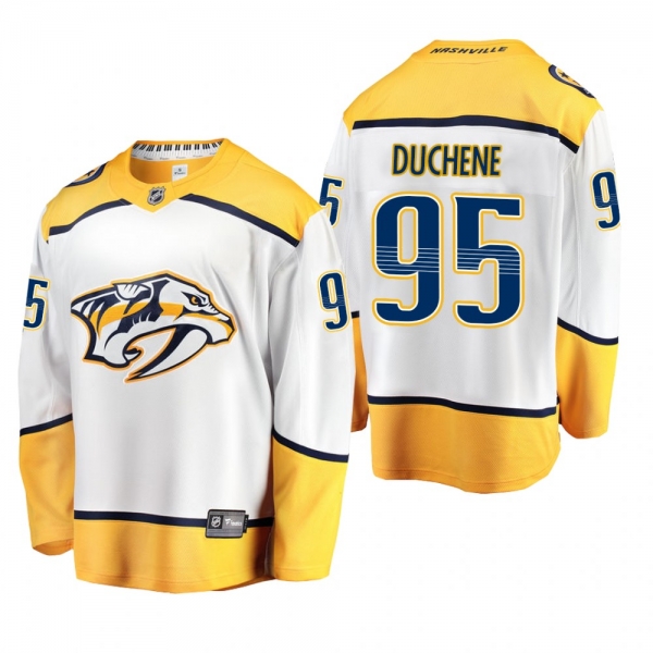 Nashville Predators Matt Duchene #95 Away Breakaway Player White Jersey