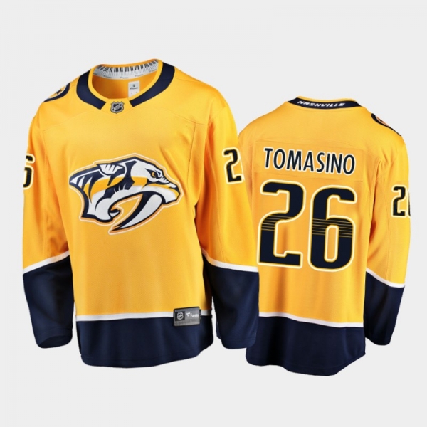 Predators Philip Tomasino #26 Home 2021-22 Gold Player Jersey