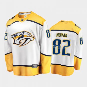 Predators Tommy Novak #82 Away 2021-22 White Player Jersey