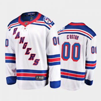 New York Rangers #00 Custom Mr. Ranger 7 Memorial Patch White Honor Rod Gilbert Jersey