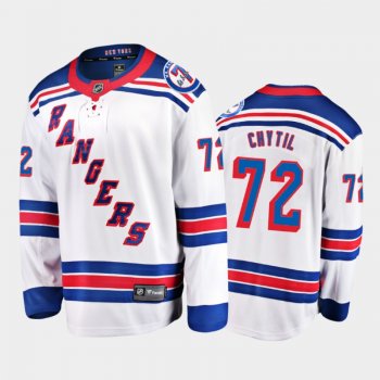 New York Rangers #72 Filip Chytil Mr. Ranger 7 Memorial Patch White Honor Rod Gilbert Jersey