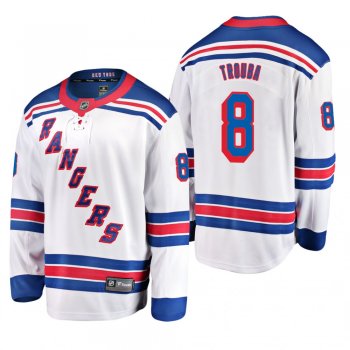 New York Rangers Jacob Trouba #8 Breakaway Player Away White Jersey