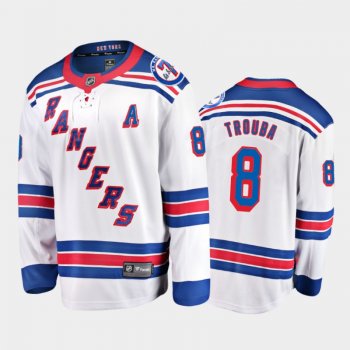 New York Rangers #8 Jacob Trouba Mr. Ranger 7 Memorial Patch White Honor Rod Gilbert Jersey