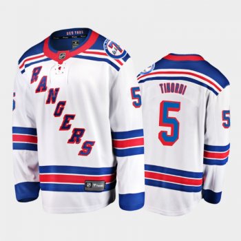 New York Rangers #5 Jarred Tinordi Mr. Ranger 7 Memorial Patch White Honor Rod Gilbert Jersey