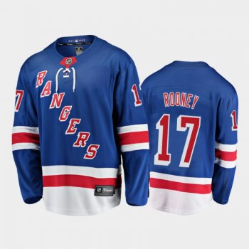 Men's New York Rangers Kevin Rooney #17 Home Blue 2020-21 Breakaway Player Jersey