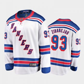 Mika Zibanejad New York Rangers Away White 2021-22 Top Player Jersey