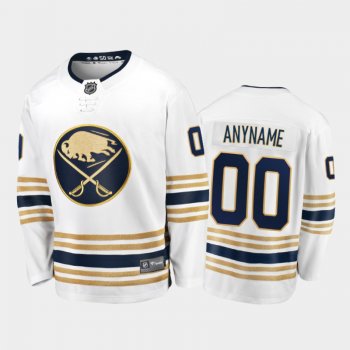 Sabres Custom #00 50th Anniversary White 2019-20 Breakaway Player Golden Jersey