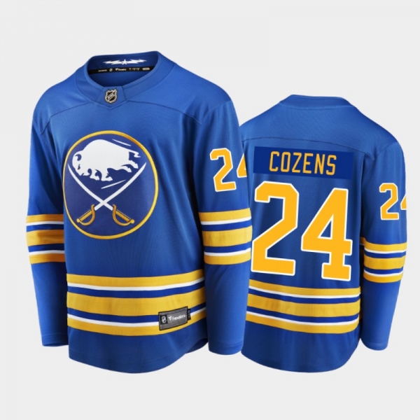 Men's Buffalo Sabres Dylan Cozens #24 Home Royal 2020-21 Breakaway Player Jersey