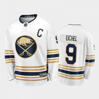 Sabres Jack Eichel #9 50th Anniversary White 2019-20 Breakaway Player Golden Jersey