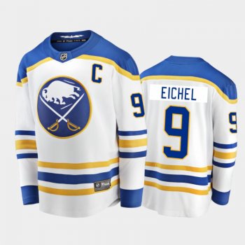 Buffalo Sabres Jack Eichel #9 Away White 2020-21 Breakaway Player Jersey