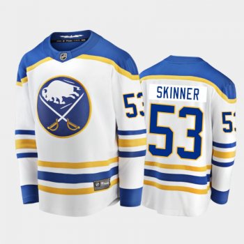 Buffalo Sabres Jeff Skinner #53 Away White 2020-21 Breakaway Player Jersey